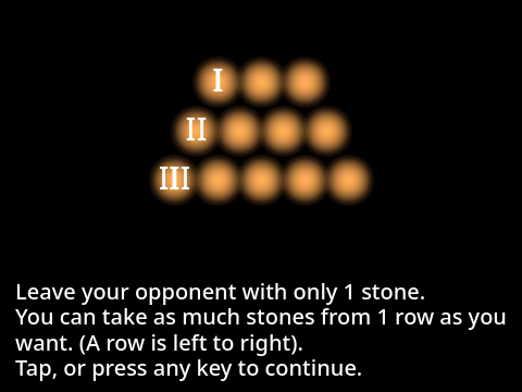 A simple puzzle game with a simple AI