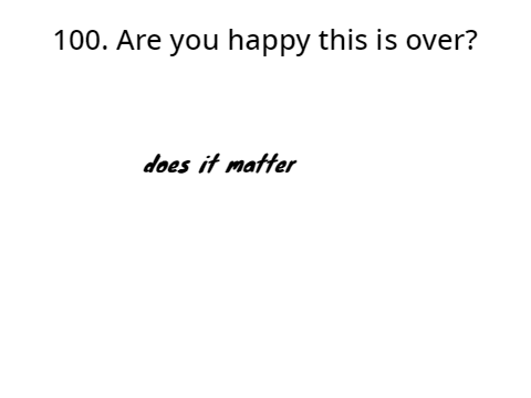 100 Random Questions! 