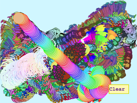 crazy color trails
