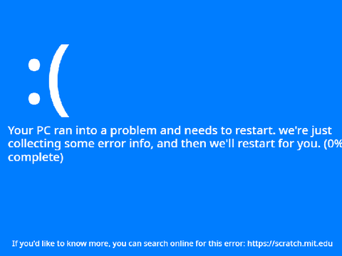 Blue Screen Of Death Simulator