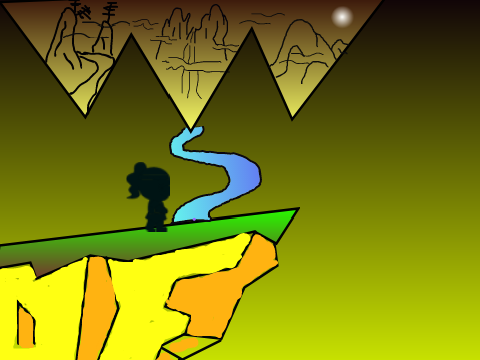 High mountains and flowing water(Zheng pieces）