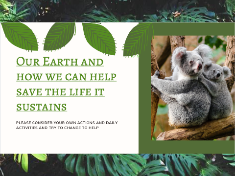 ~ Our Earth and How we can Help Protect it ~