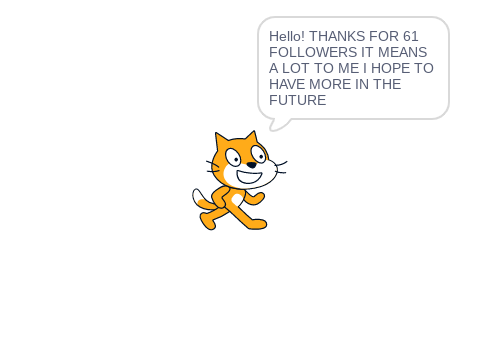 <THANKS FOR 61 FOLLOWS>