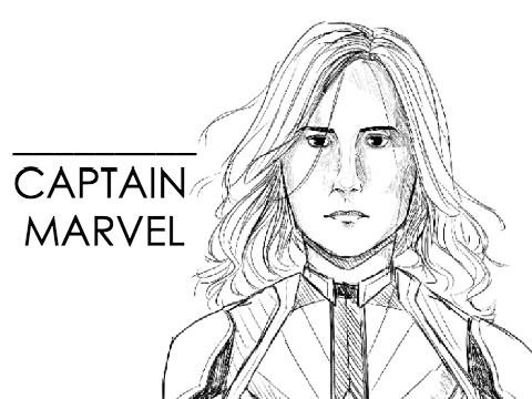 ✒︎ Captain Marvel || Marvel Art Collab