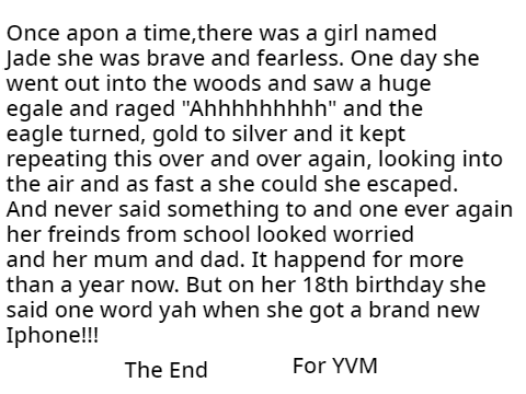 The Fearless Girl And The Eagle For YVM Round 1