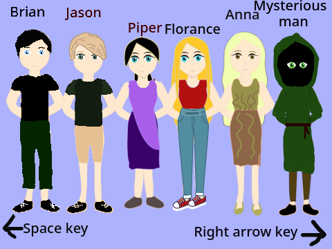 Characters for run away