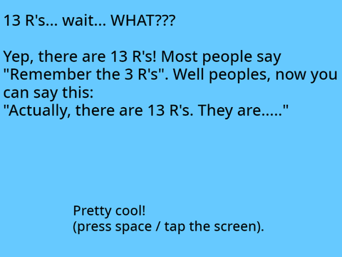 13 R's
