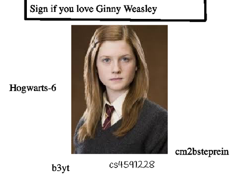 Do you love Ginny Weasley??