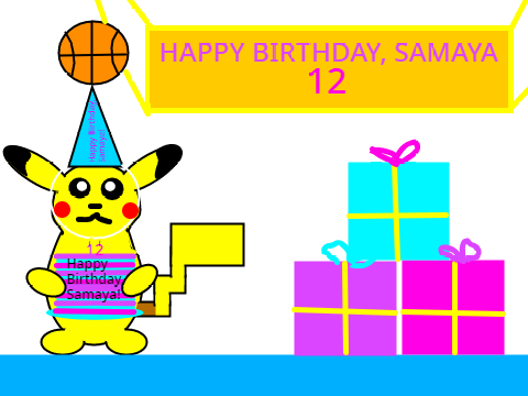 Birthday art contest entry