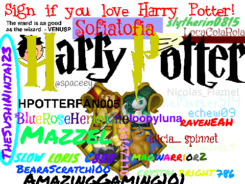 Sign If You Love Harry Potter! (remixed by echew09)