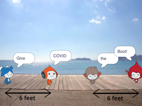 Four Friends #GiveCOVIDtheBoot