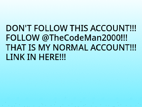 Don't Follow Me