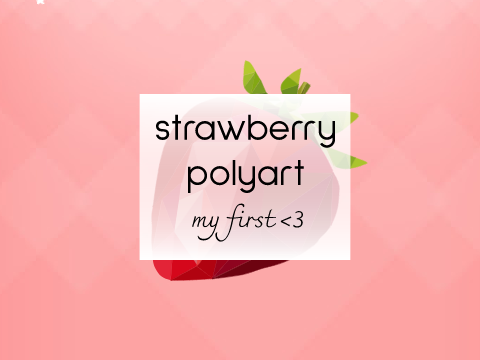 ✰ strawberry polyart ✰