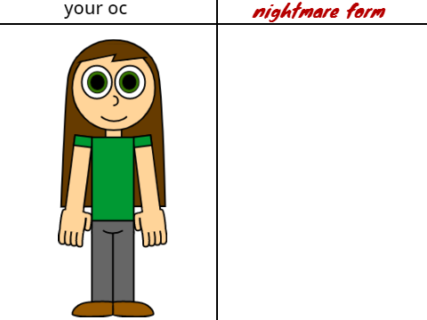 give me your oc and i will make it a nightmare form remix