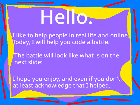 How to Animate a Battle