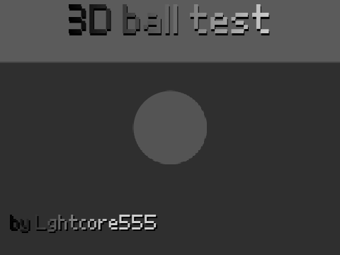 3D ball test