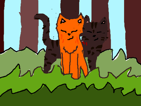 Brambleclaw and Squirrelflight Artwork