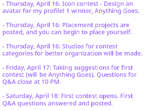 This Week's Schedule