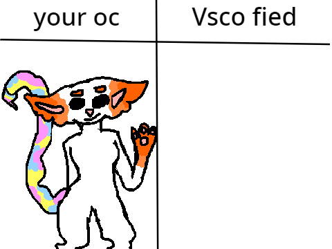give me your oc and i'll turn it into a vsco girl remix