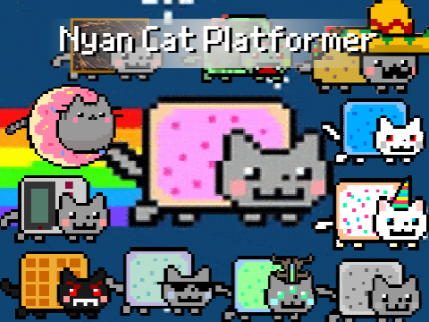 Nyan Cat Scrolling Platformer