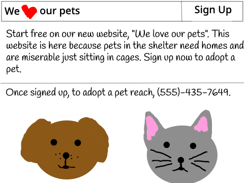 Adopt A Pet Website