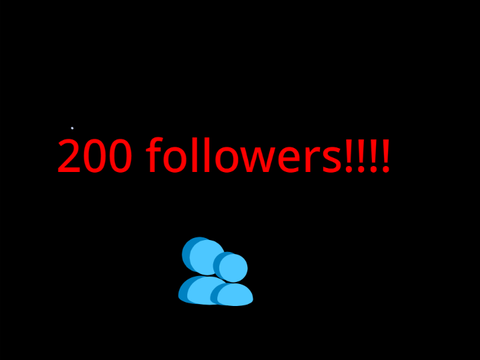 200 followers animation