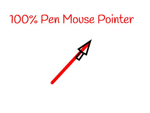 100% Pen Mouse Pointer