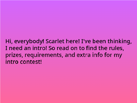 Intro Contest! CLOSED