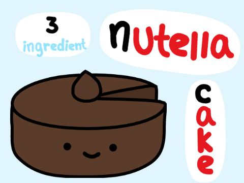 3 Ingredient Nutella Cake!!! (Mobile Friendly)