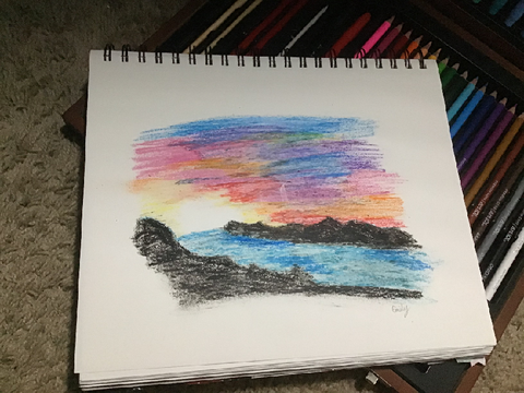 Oil Pastel Attempt ;-;