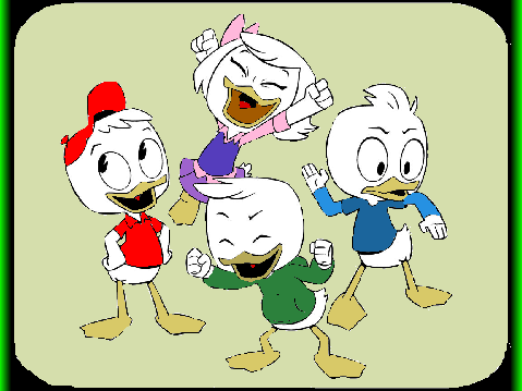 Pearl_J's Ducktales coloring contest entry