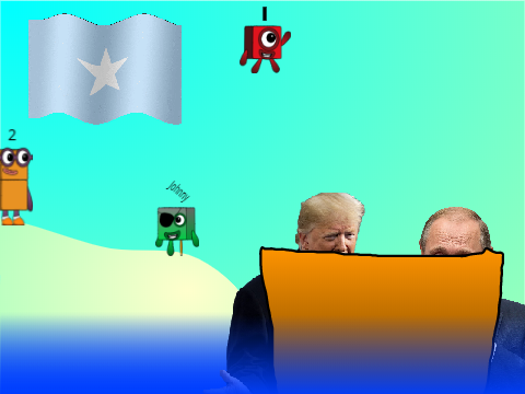 Numberblock Somali Piratasthophe remix and donald trump of america and putin of russia