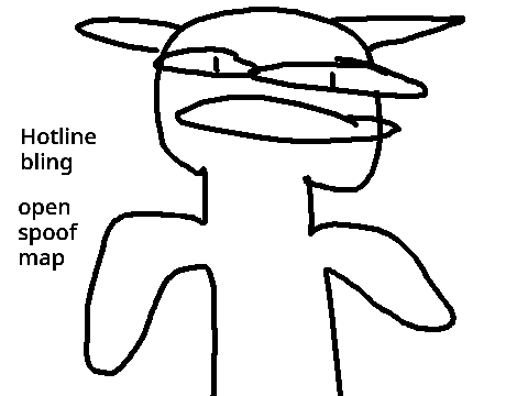 HOTLINE BLING BACKUPS AND THUMB NEEDED Spoof MAP