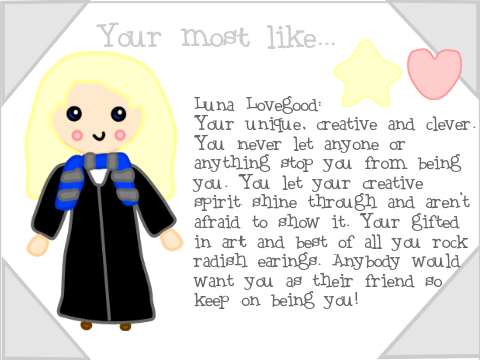 Harry Potter Personality Quiz  remix