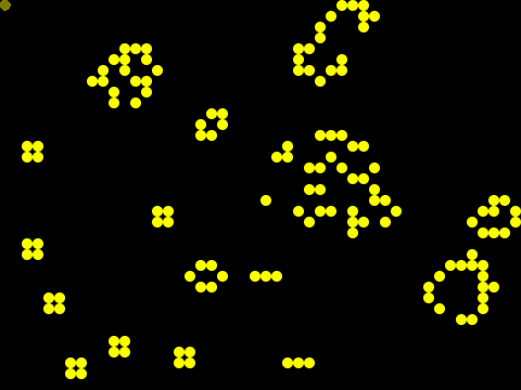 ライフゲームエディットモード 48×36 軽量化ver