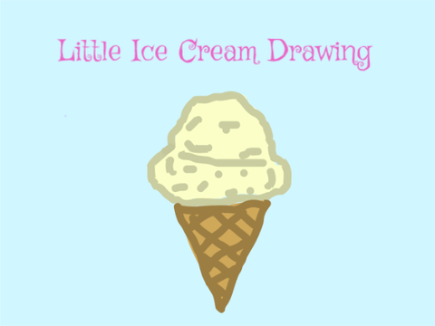 Little Ice Cream Drawing