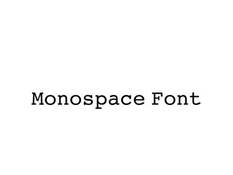 Monospace Transliterator