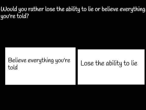 WOULD YOU RATHER QUESTION 7!