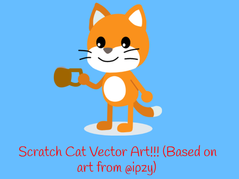 Scratch Cat Vector Art