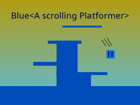 Blue<A Scrolling Platformer>