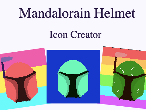 mandalorain helmet icon creator