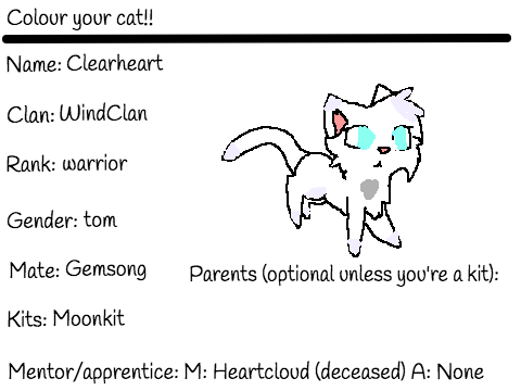The Three Clans Sign - Up: Clearheart