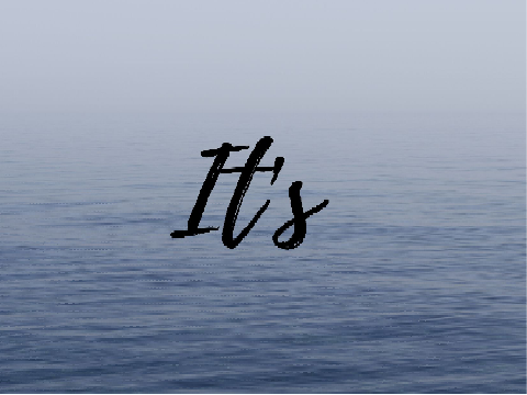 It's
