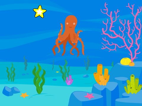 Chase game (octopus vs Star)
