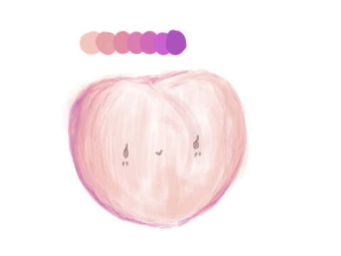 peach collab w/ my talented sister