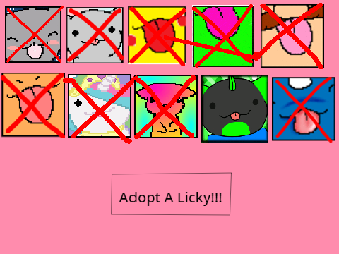 Adopt a licky!