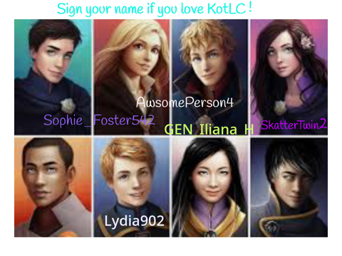 Sign your name if you love KOTLC!!!!!  remix remix remix