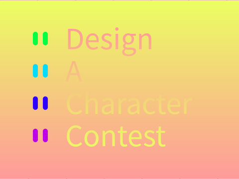 - Design A Character Contest - entry