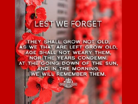 Lest we forget