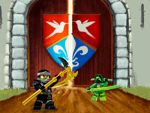 Ninjago moro's attack :2     By:greebirdx